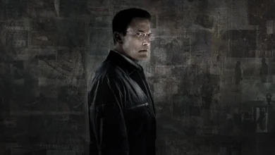 Imagem promocional do filme "O Contador 2" (2025), estrelado por Ben Affleck. O ator aparece em destaque usando óculos e jaqueta escura, com expressão séria, em um fundo sombrio e enigmático que remete ao clima de suspense e ação da produção.