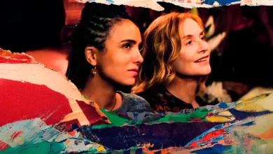 Isabelle Huppert e Hafsia Herzi em cena do filme A Prisioneira de Bordeaux (2024)