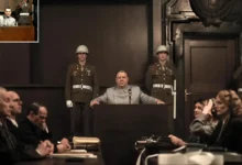 Cena de Nuremberg (2025), filme de guerra estrelado por Russell Crowe e Rami Malek