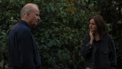 Stellan Skarsgård e Renate Reinsve em cena do drama Valor Sentimental (2025), filme norueguês selecionado para representar a Noruega no Oscar 2026