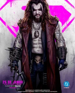 Cartaz oficial de Supergirl mostra Jason Momoa caracterizado como Lobo, o anti-herói intergaláctico da DC Comics.