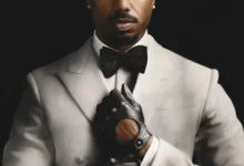 Michael B. Jordan em imagem promocional de Thomas Crown - A Arte do Crime (2027), thriller dirigido e estrelado pelo ator.