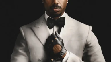 Michael B. Jordan em imagem promocional de Thomas Crown - A Arte do Crime (2027), thriller dirigido e estrelado pelo ator.