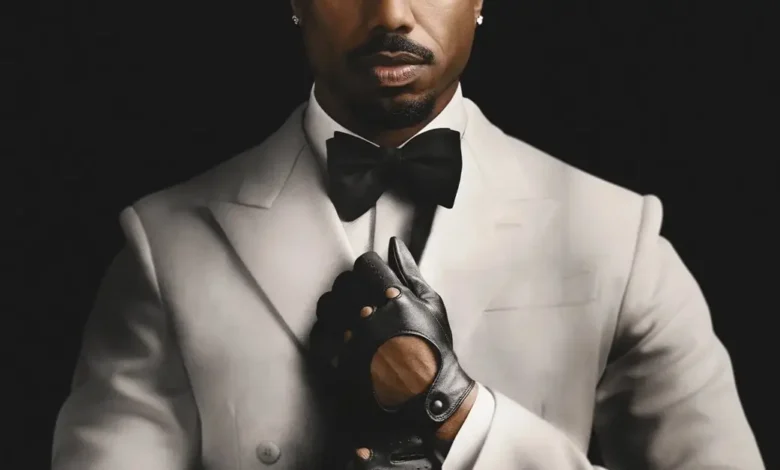 Michael B. Jordan em imagem promocional de Thomas Crown - A Arte do Crime (2027), thriller dirigido e estrelado pelo ator.