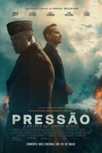 Pôster de Pressão (2026), filme de guerra com Brendan Fraser e Andrew Scott