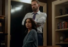 Ben Affleck e Kerry Washington em cena de Sobrevivência, filme de suspense da Netflix