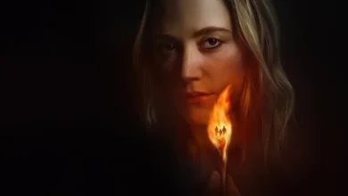 Maika Monroe em pôster do filme A Mão Que Balança o Berço (2025)