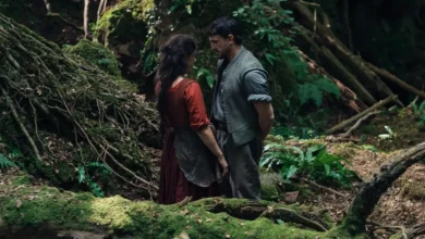 Jessie Buckley e Paul Mescal em uma cena de Hamnet: A Vida Antes de Hamlet (2025), filme dirigido por Chloé Zhao.