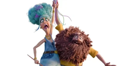 Personagens principais de Os Pestes (The Twits), nova animação da Netflix, em uma cena divertida e colorida.