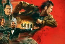 Cena promocional de O Sobrevivente (2025) com Josh Brolin, Colman Domingo, Jayme Lawson, Lee Pace e Glen Powell em destaque.