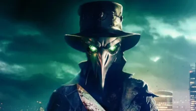 Doctor Plague (2026): vilão mascarado com bico de médico da peste em imagem promocional do filme de terror dirigido por Ben Fortune