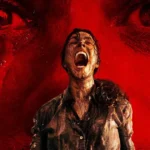 Rachel McAdams coberta de lama e gritando em imagem promocional do filme de terror “Socorro!” (Send Help), dirigido por Sam Raimi.