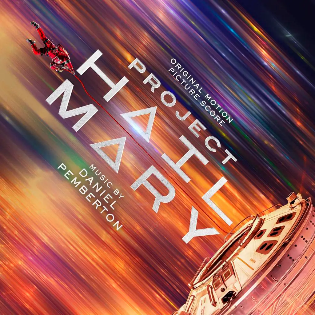 Capa da trilha sonora original de Devoradores de Estrelas (Project Hail Mary), com música de Daniel Pemberton