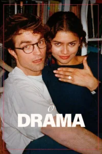 Robert Pattinson e Zendaya no pôster do filme O Drama (The Drama), dirigido por Kristoffer Borgli