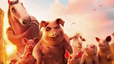Animais da fazenda reunidos em cena da animação A Revolução dos Bichos, adaptação do livro de George Orwell dirigida por Andy Serkis