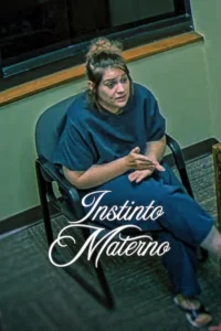 Poster de Instinto Materno (Maternal Instinct, 2026) mostrando Taylor Parker durante um interrogatório no documentário criminal da Netflix.