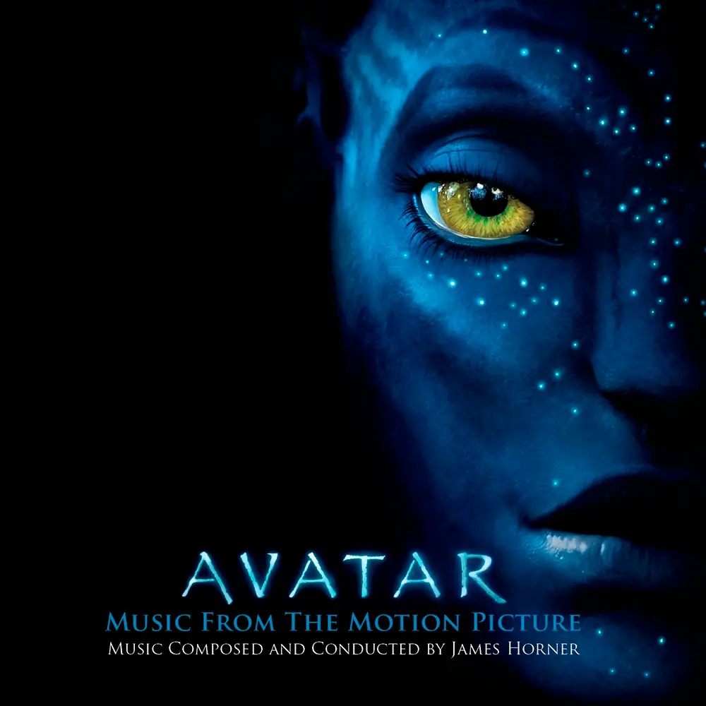 Capa oficial da trilha sonora de Avatar (2009), composta por James Horner e lançada pela Atlantic Records para o filme dirigido por James Cameron.