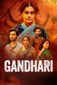 Pôster de Gandhari (2026), filme da Netflix estrelado por Taapsee Pannu