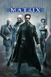 Pôster oficial de Matrix (1999) Pôster oficial de Matrix (1999) com Keanu Reeves como Neo ao lado de Laurence Fishburne, Carrie-Anne Moss e Joe Pantoliano.