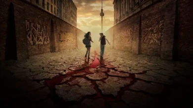 Cidade de Sangue: Lea Drinda e Soma Pysall em imagem promocional da minissérie de suspense do Disney+