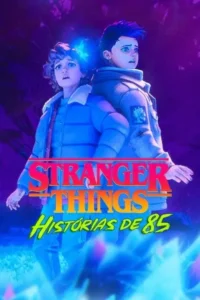 Pôster de Stranger Things: Histórias de 85 – Temporada 2 com personagens da série animada da Netflix