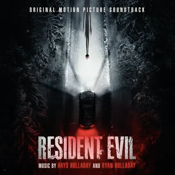 Capa da trilha sonora de Resident Evil (2026), composta por Hays Holladay e Ryan Holladay