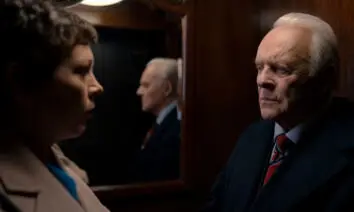 Anthony Hopkins e Olivia Colman em cena do filme Meu Pai (The Father), drama dirigido por Florian Zeller.