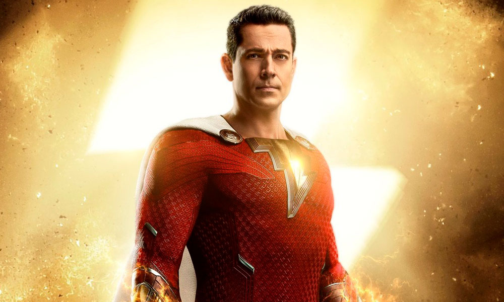 Cartazes dos personagens de "Shazam! A Fúria dos Deuses”