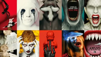 American Horror Story: montagem com imagens marcantes das temporadas da série