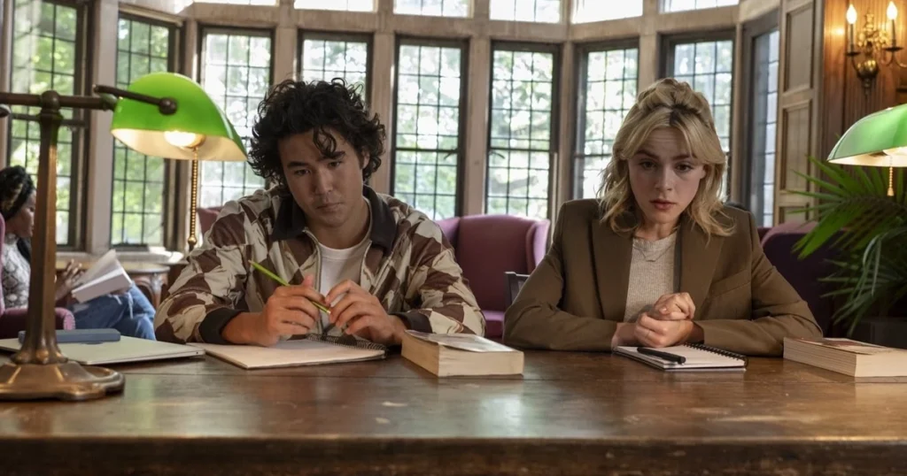 Foto do atores Kiernan Shipka e Nico Hiraga em Sweethearts (2024)