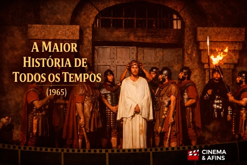Cena do filme A Maior História de Todos os Tempos (1965), épico bíblico sobre Jesus Cristo
