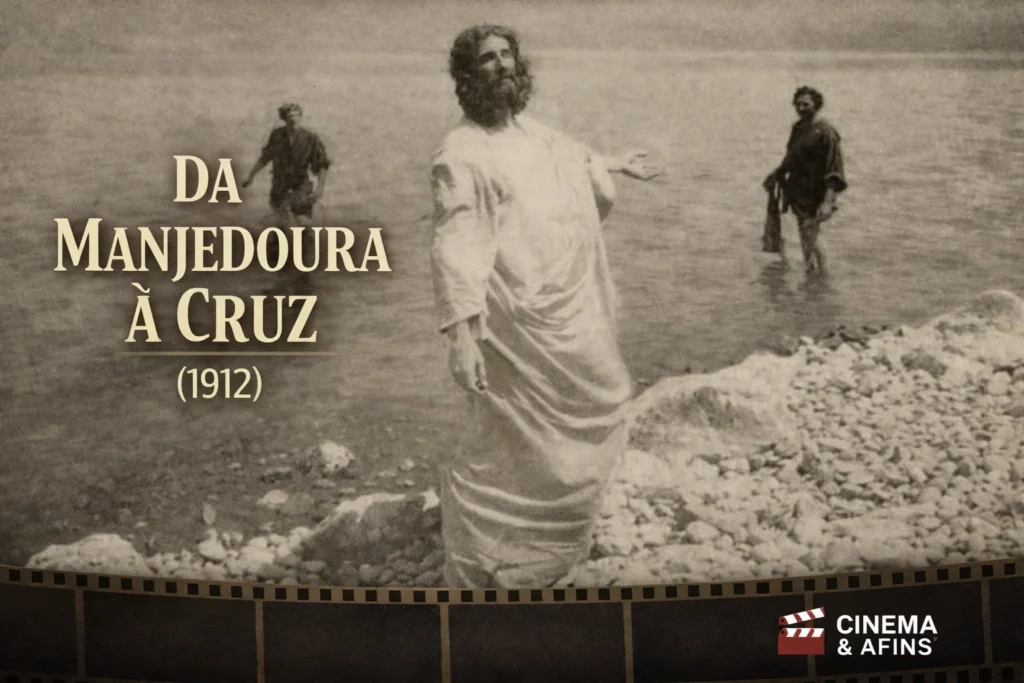 Cena do filme Da Manjedoura à Cruz (1912), uma das primeiras produções sobre Jesus Cristo