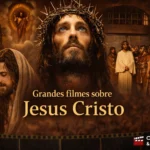 Montagem com cenas de filmes clássicos e modernos sobre Jesus Cristo no cinema