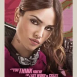 Pôster do filme "Em Ritmo de Fuga" (Baby Driver) com Eiza González.