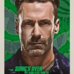Pôster do filme "Em Ritmo de Fuga" (Baby Driver) com Jon Hamm olhando para a frente.
