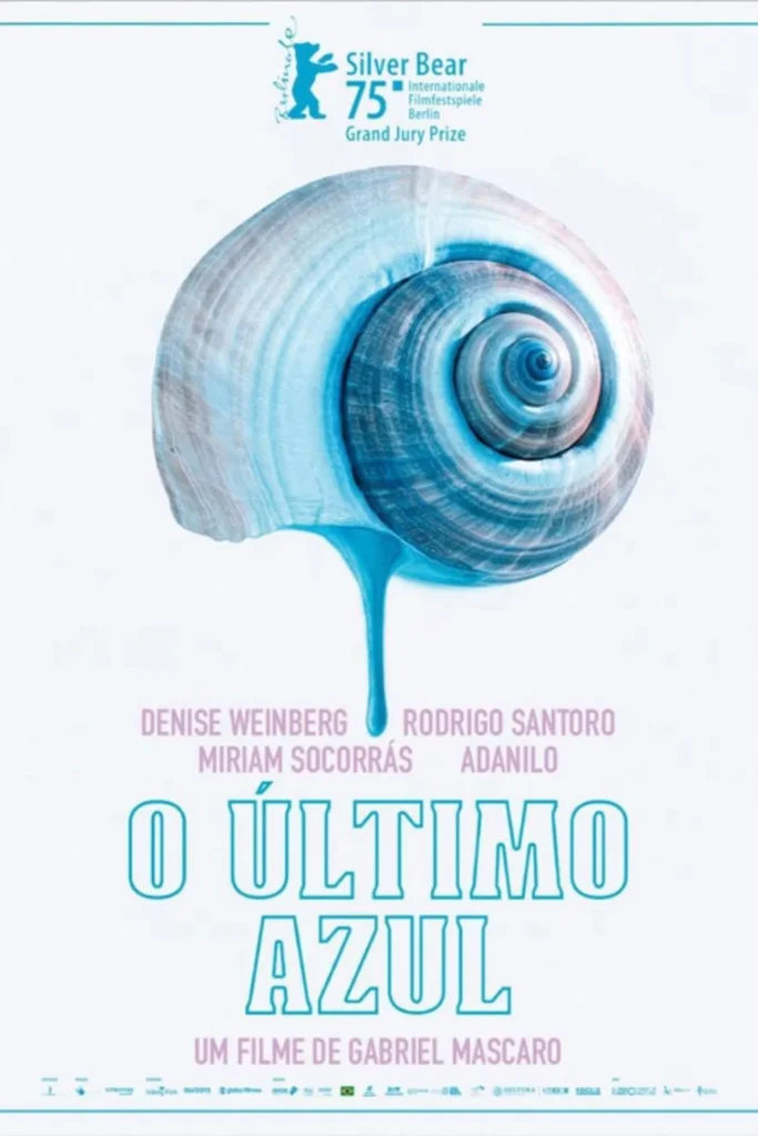 Pôster oficial de O Último Azul (2025), filme estrelado por Rodrigo Santoro