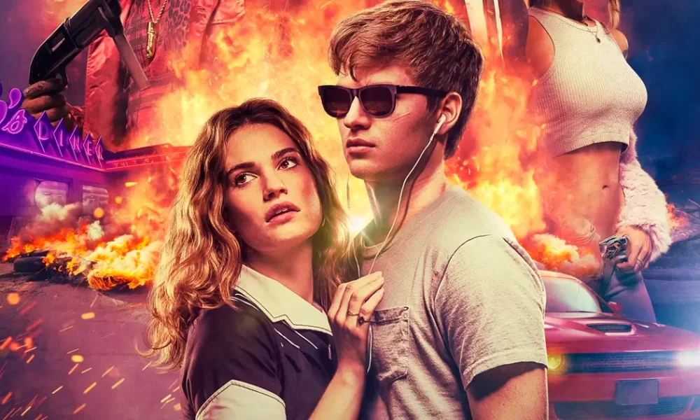 os primeiro cartazes de em ritmo de fuga Os primeiros cartazes de “Em Ritmo de Fuga” destacam Ansel Elgort e Lily James em meio a explosões e ação intensa.