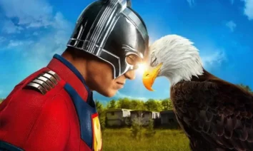 Venha assistir o trailer proibido da temporada 2 de Pacificador, série estrelada por John Cena, com o herói encarando de perto uma águia careca sob o céu azul.