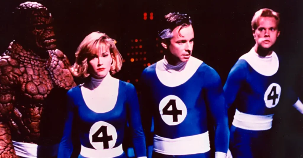 reed richards alex hyde white Alex Hyde-White como Dr. Reed Richards em O Quarteto Fantástico (1994)