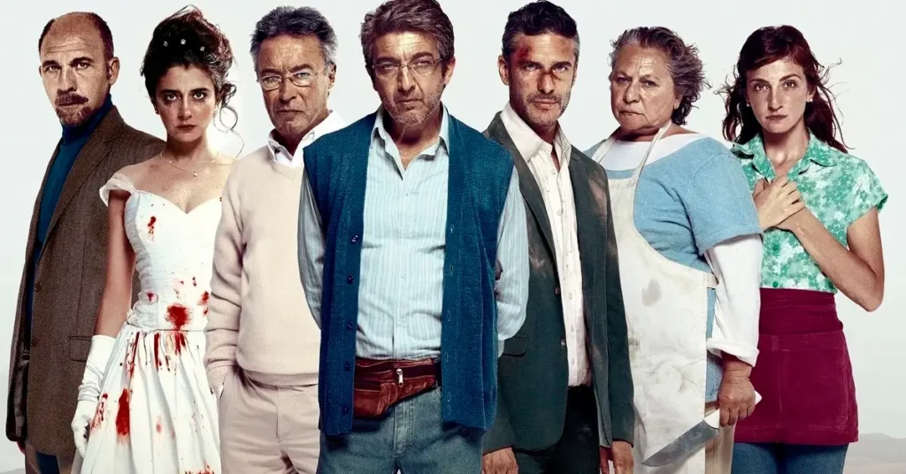 relatos selvagens 2014 elenco Elenco de Relatos Selvagens (2014) com Rita Cortese, Ricardo Darín, Darío Grandinetti, Oscar Martínez, Erica Rivas, Leonardo Sbaraglia e Julieta Zylberberg, exemplo de filme episódico argentino