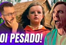 Thumbnail do vídeo "10 Segredos Sombrios sobre o filme Hereditário" do canal Refugio Cult, mostrando Lucas Mais e cenas de Charlie e Annie Graham