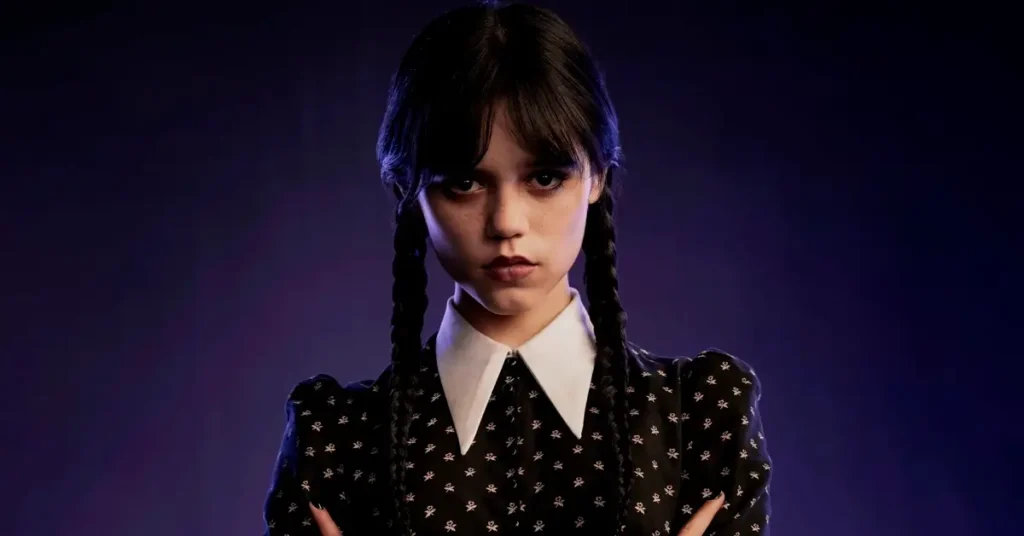 wandinha jenna ortega Jenna Ortega caracterizada como Wandinha Addams na primeira imagem oficial da série