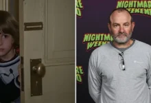 Comparação do ator Danny Lloyd criança no filme O Iluminado (1980) e atualmente adulto - antes e depois