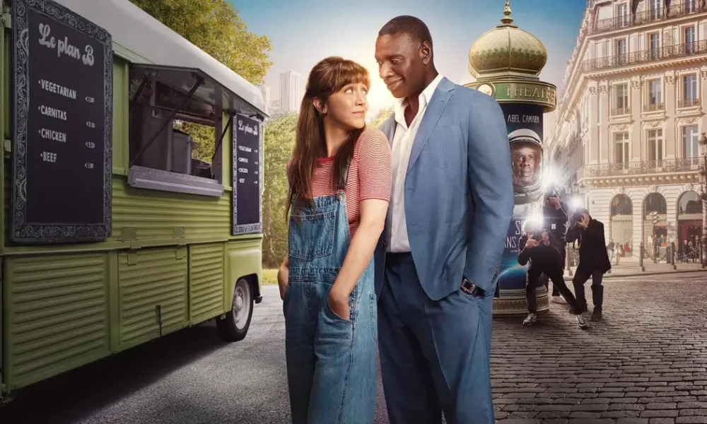 Omar Sy e Sara Giraudeau em cena do filme French Lover, estreia da Netflix em 26 de setembro de 2025.