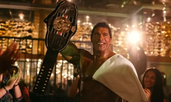 Cena de Coração de Lutador – The Smashing Machine, com Dwayne Johnson, destaque das estreias de 02 de outubro de 2025 nos cinemas.