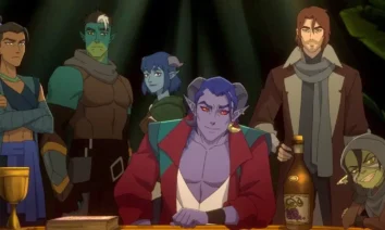 Os personagens principais de The Mighty Nein, nova série animada baseada em Critical Role, em imagem promocional do Prime Video.
