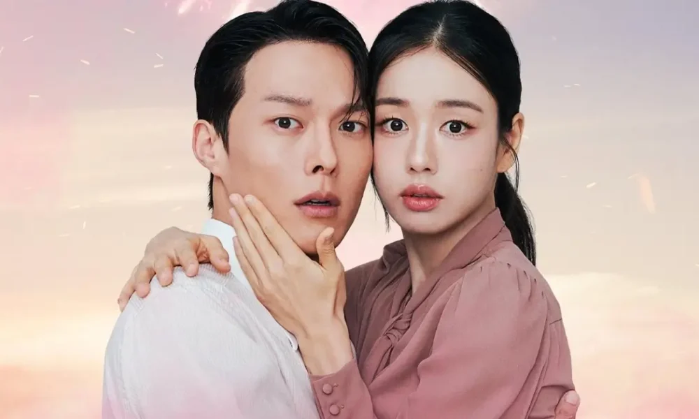 Ahn Eun-jin e Jang Ki-yong em cena romântica do dorama Beijo Explosivo (Dynamite Kiss), nova série da Netflix que estreia em 12 de novembro de 2025.