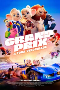 grand prix poster Poster de Grand Prix: A Toda Velocidade, animação infantil com koalas e corridas, uma das estreias de 06 de novembro de 2025