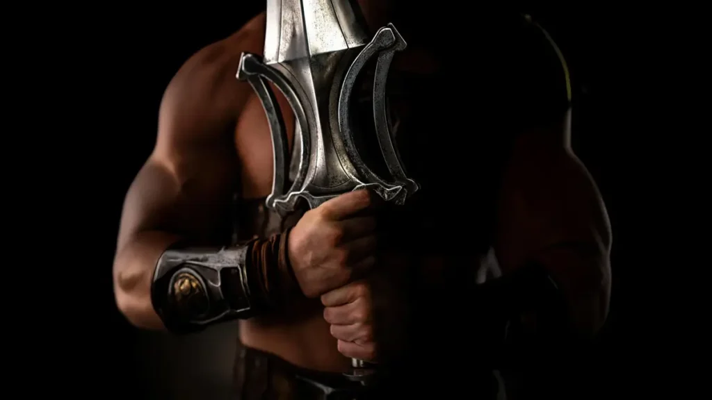 Nicholas Galitzine como He-Man empunhando Espada do Poder em Mestres do Universo (2026), reinvenção épica no preview filmes 2026