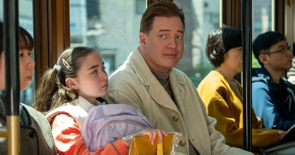 oscar 2026 familia de aluguel Brendan Fraser e Shannon Gorman em Família de Aluguel (2025), drama independente cotado como possível aposta ao Oscar 2026 sobre conexões humanas e solidão.